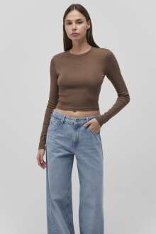 Mavi Uzun Kollu Toprak Kahve Kadın Sweat 1612822-81959 