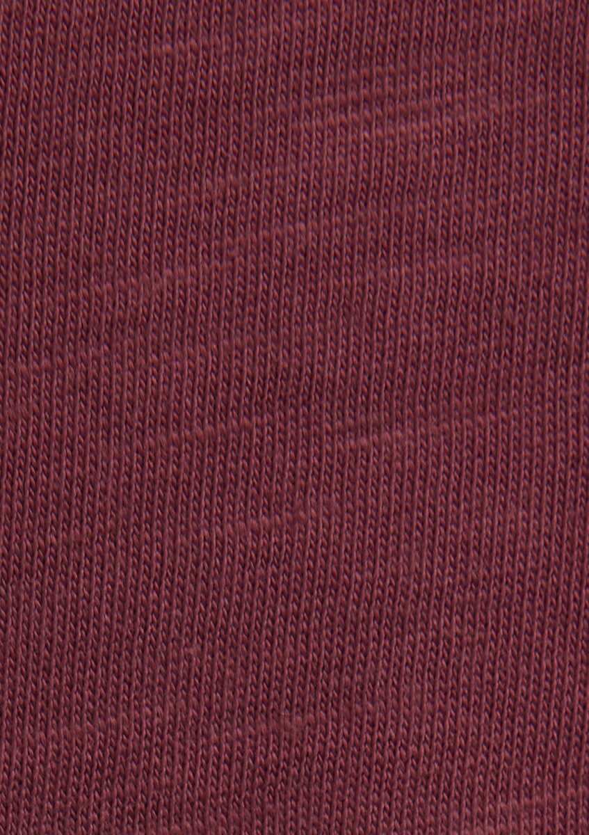 Mavi V Yaka Bordo Basic Kadın Tişört 1614176-70412 - 8