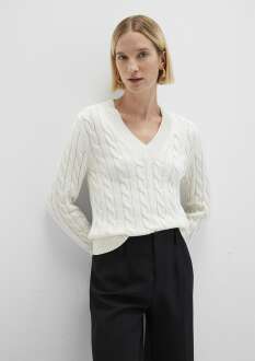 Mavi V Yaka Kadın Kazak 1710720-70057 