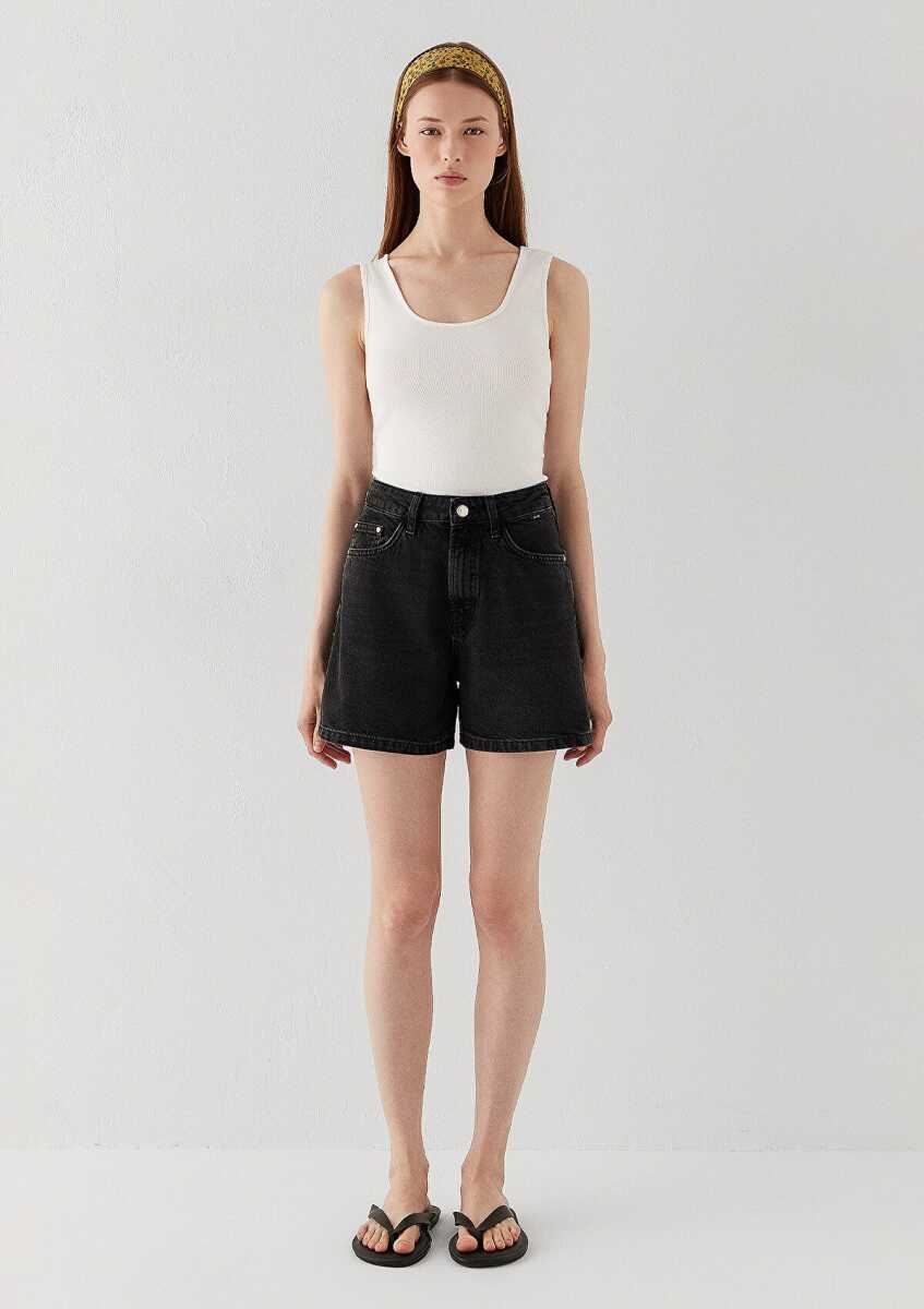 Mavi Verna Smoke Denim Kadın Jean Şort 1410059-A3154 - 3