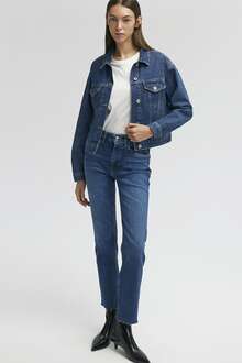 Mavi Viola Dark Brushed Mavi Premium Kadın Jean Pantolon 101048-85290 