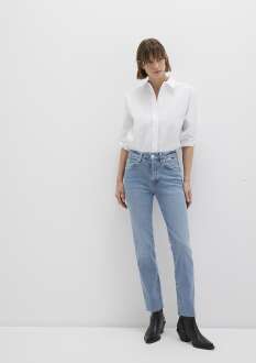 Mavi Vıola Mid İndigo Premium Blue Slim Straight Normal Be lDüz Paça Kadın Jean Pantolon 101048-91000