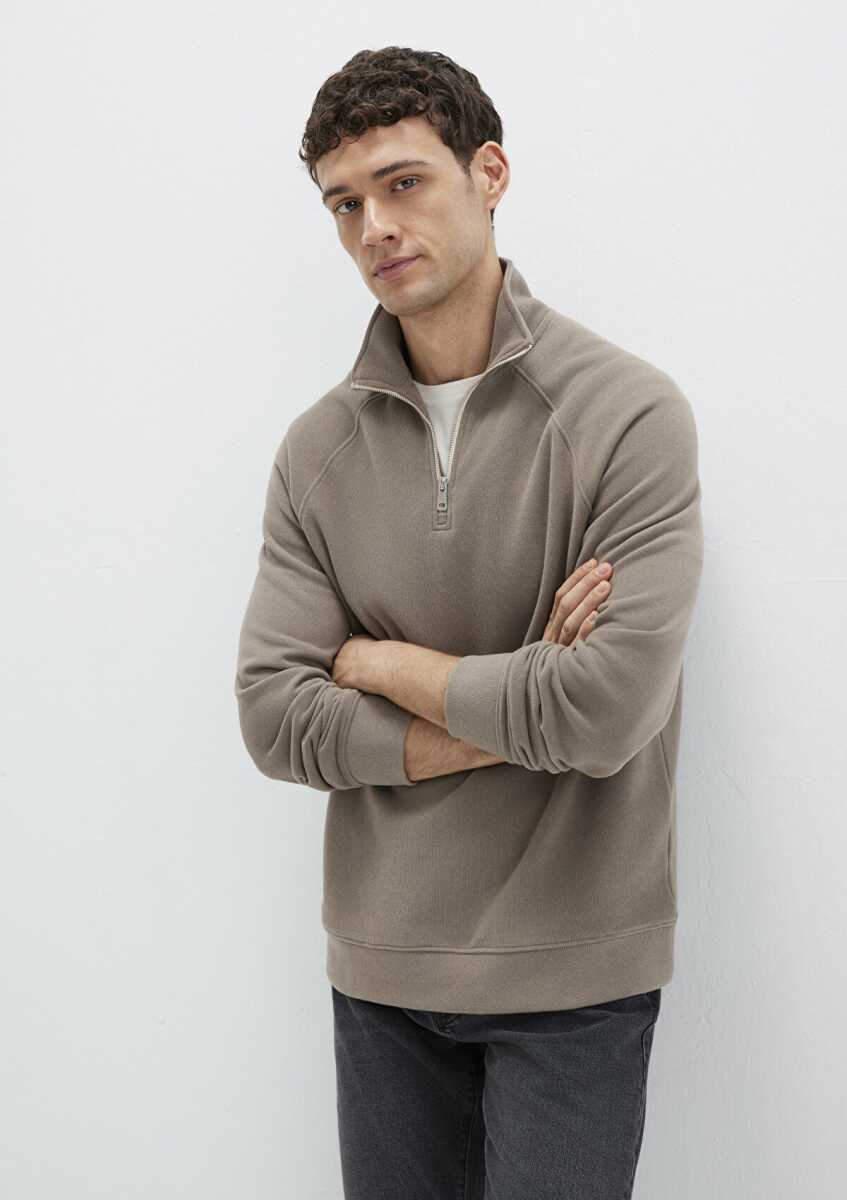 Mavi Yarı Fermuarlı Bej Regular Fit Erkek Sweat 0S10483-70380 - Mavi