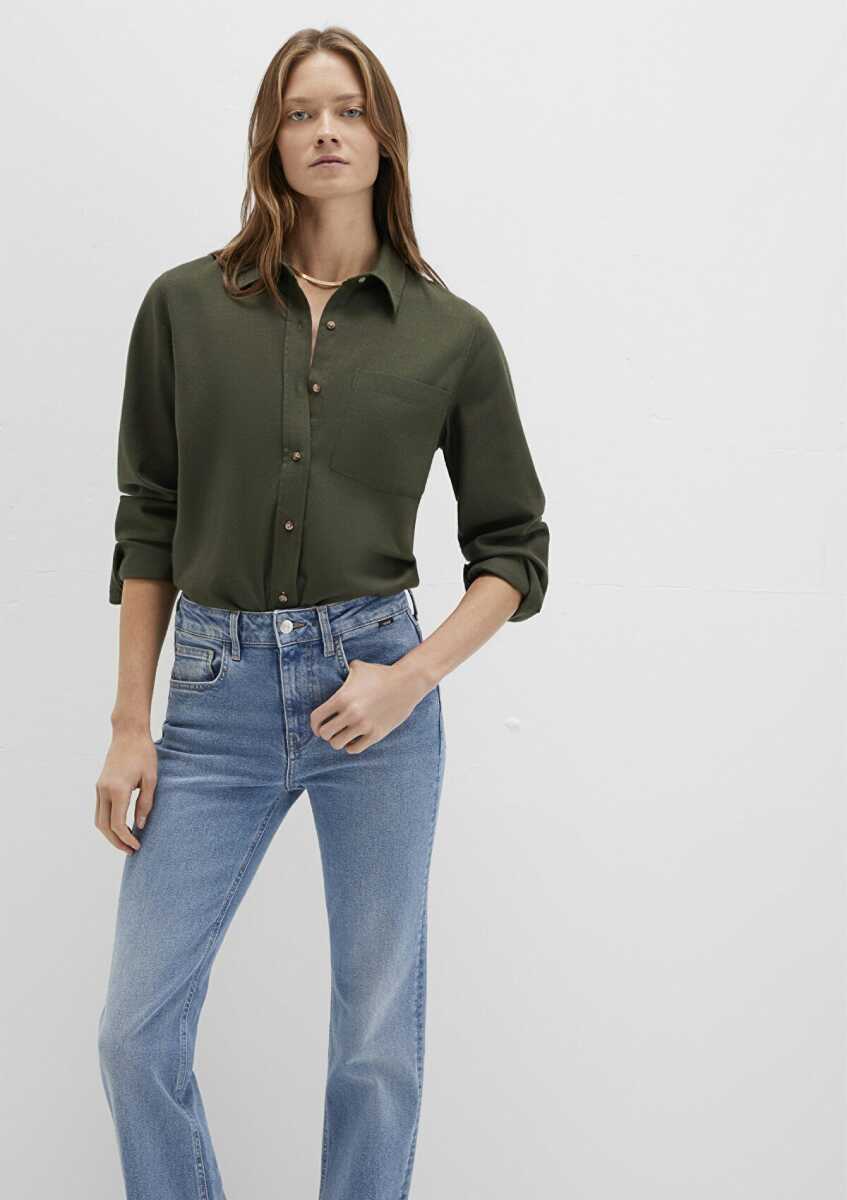 Mavi Yeşil Kadın Gömlek 1211285-71545 - Mavi