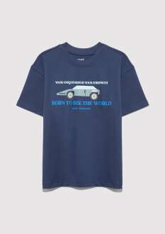 Mavi Your Unıqueness Baskılı Çocuk Tişört 6610363-87737 