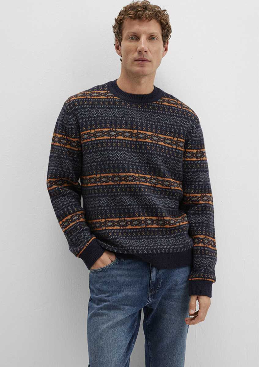 Mavi Yün Karışımlı Lacivert Regular Fit Erkek Kazak 0710331-70497 - Mavi