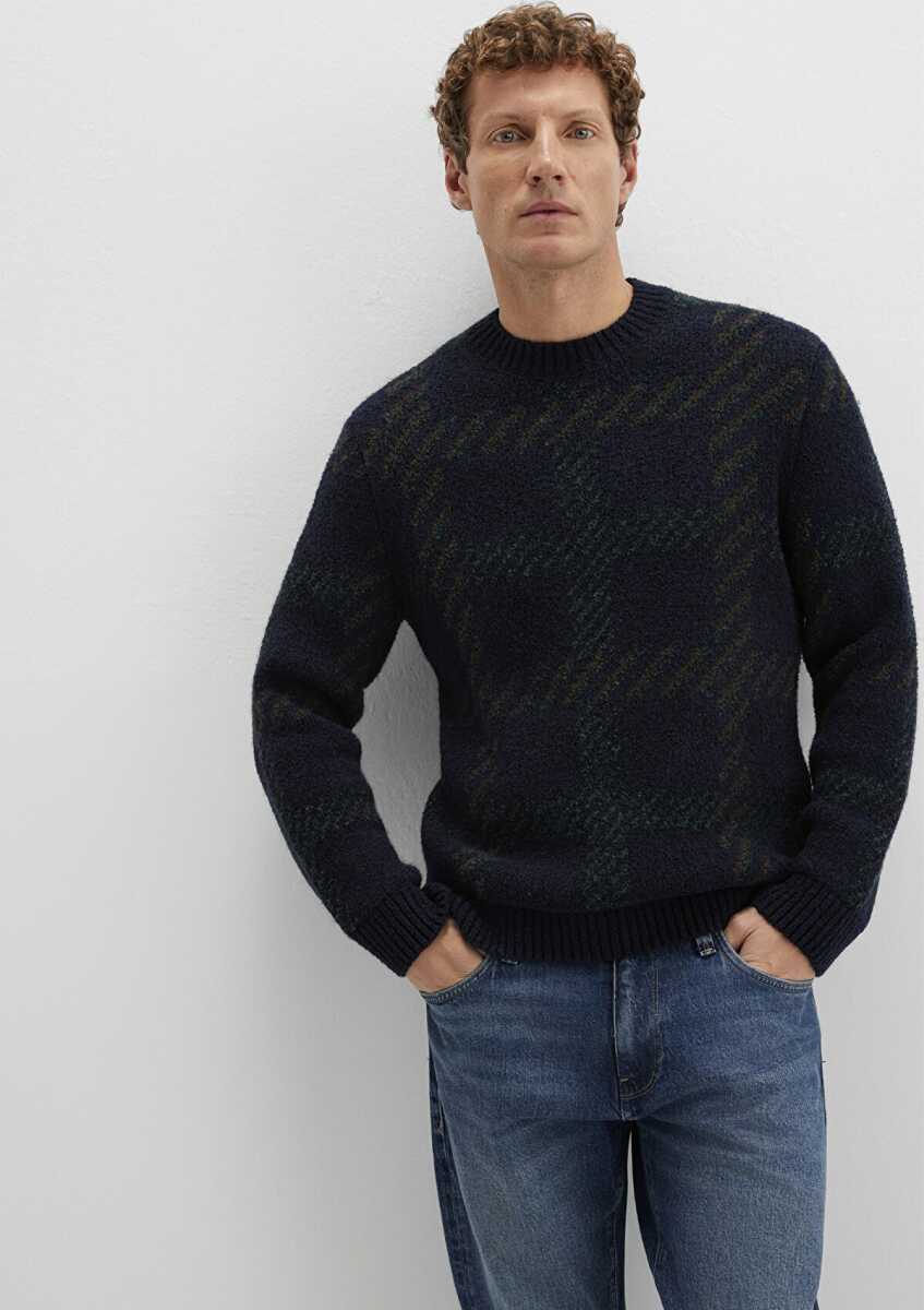 Mavi Yün Karışımlı Lacivert Regular Fit Erkek Kazak 0710333-70497 - Mavi