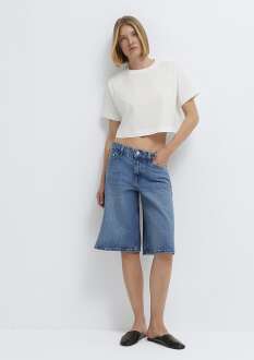Mavi Zasha Mavi Boyfriend Normal Bel Düz Paça Kadın Jean Şort 1411233-87779