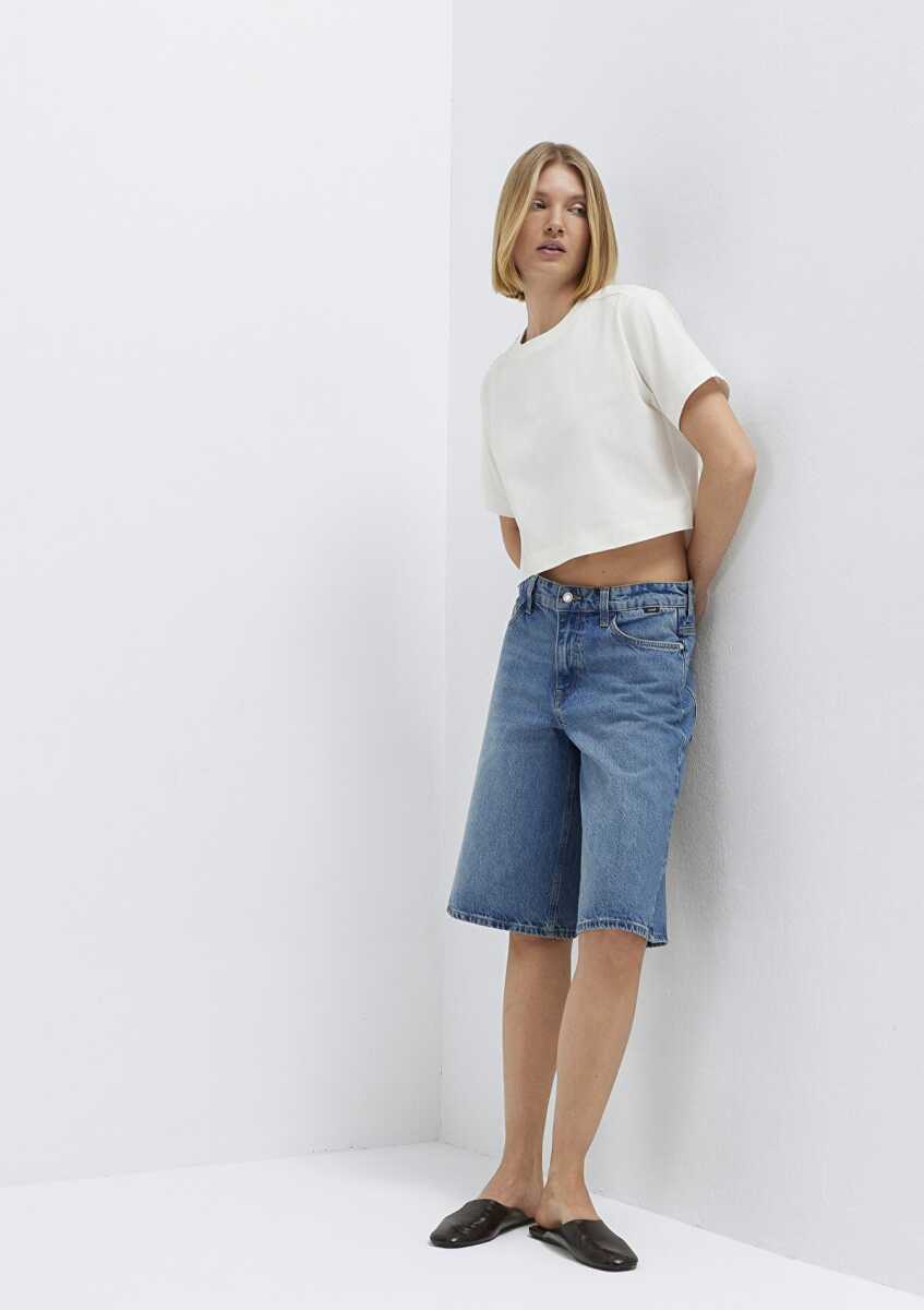 Mavi Zasha Mavi Boyfriend Normal Bel Düz Paça Kadın Jean Şort 1411233-87779 - 3