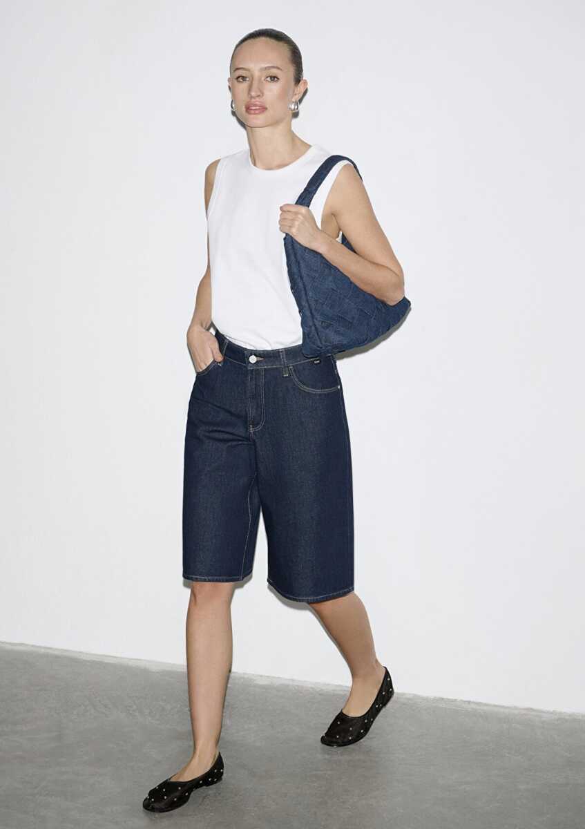 Mavi Zasha Rinse Mavi Edition Boyfrent Kadın Jean Şort 1411233-A1593 (1)