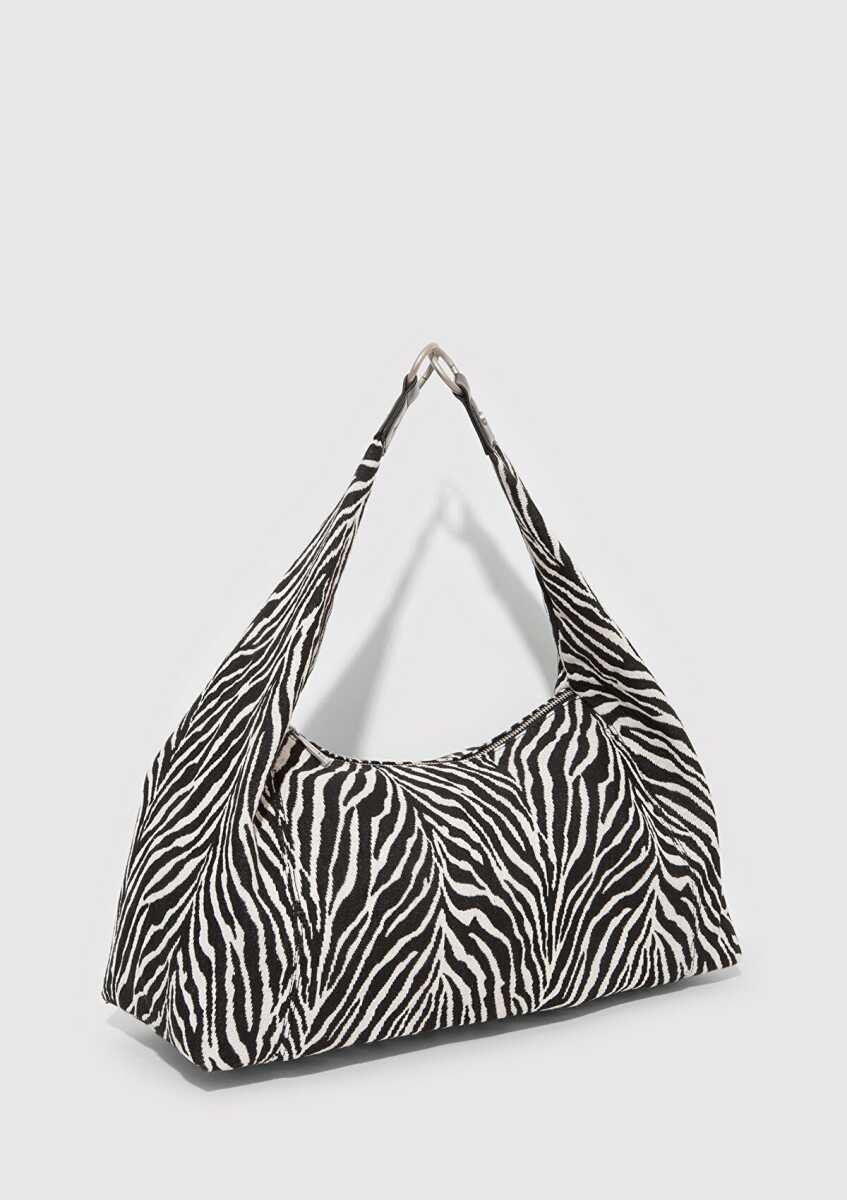Mavi Zebra Desenli Kadın Omuz Çantası 1913508-20933 - 5