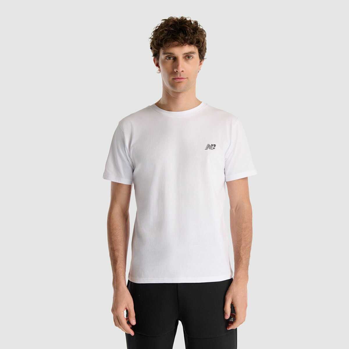 New Balance Erkek T-shirt MNT1537-WT (1)
