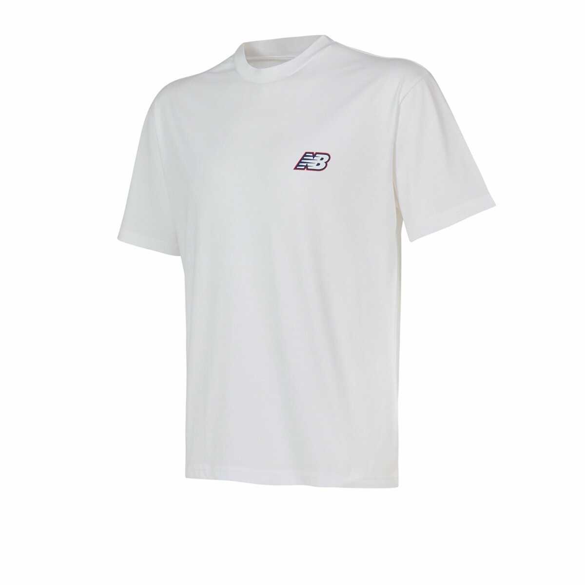 New Balance Lifestyle Erkek Tshirt MNT1647-WT