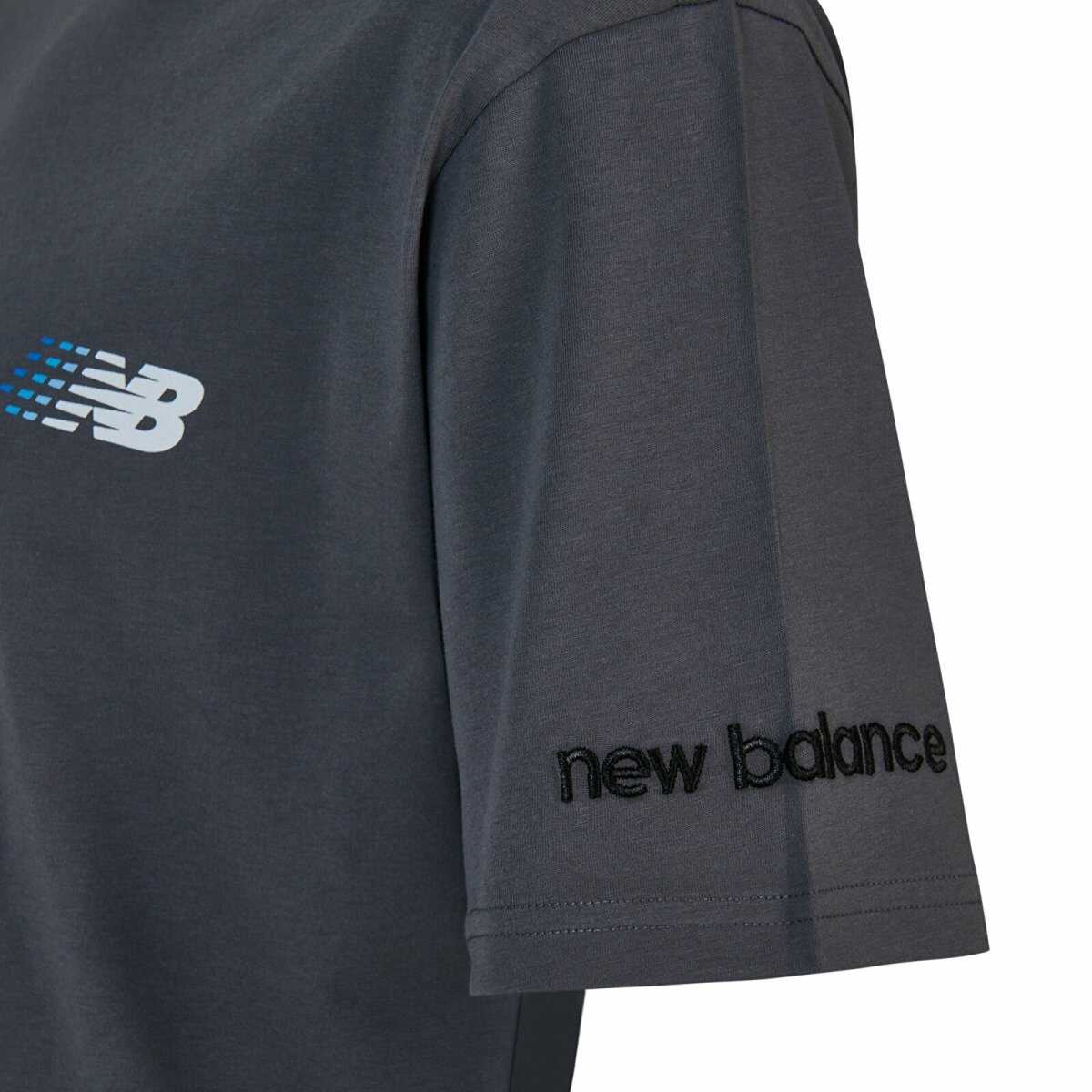 New Balance Nb Lifestyle Erkek Tişört MNT1644-GRY - 3