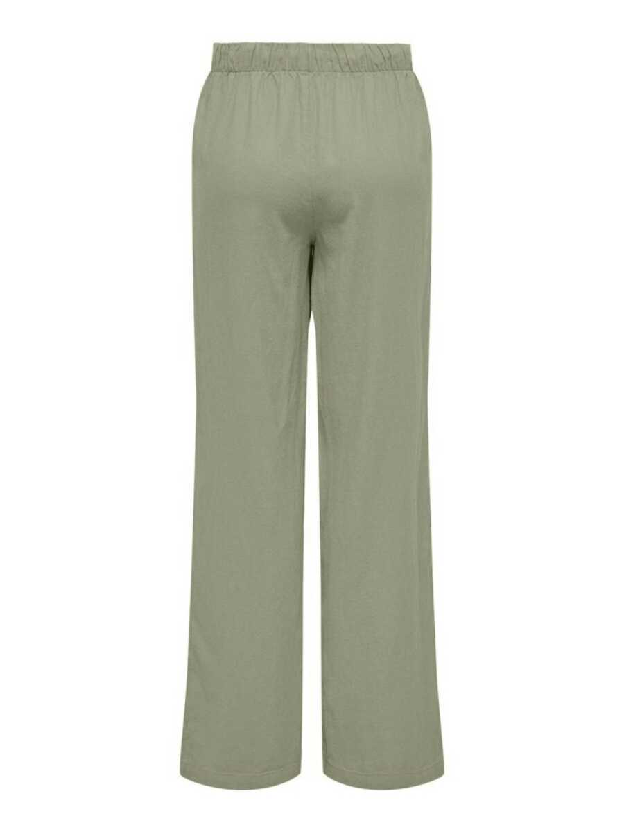 Only Caro Loose Fit Keten Viscos Kadın Pantolon 15291807 - 2