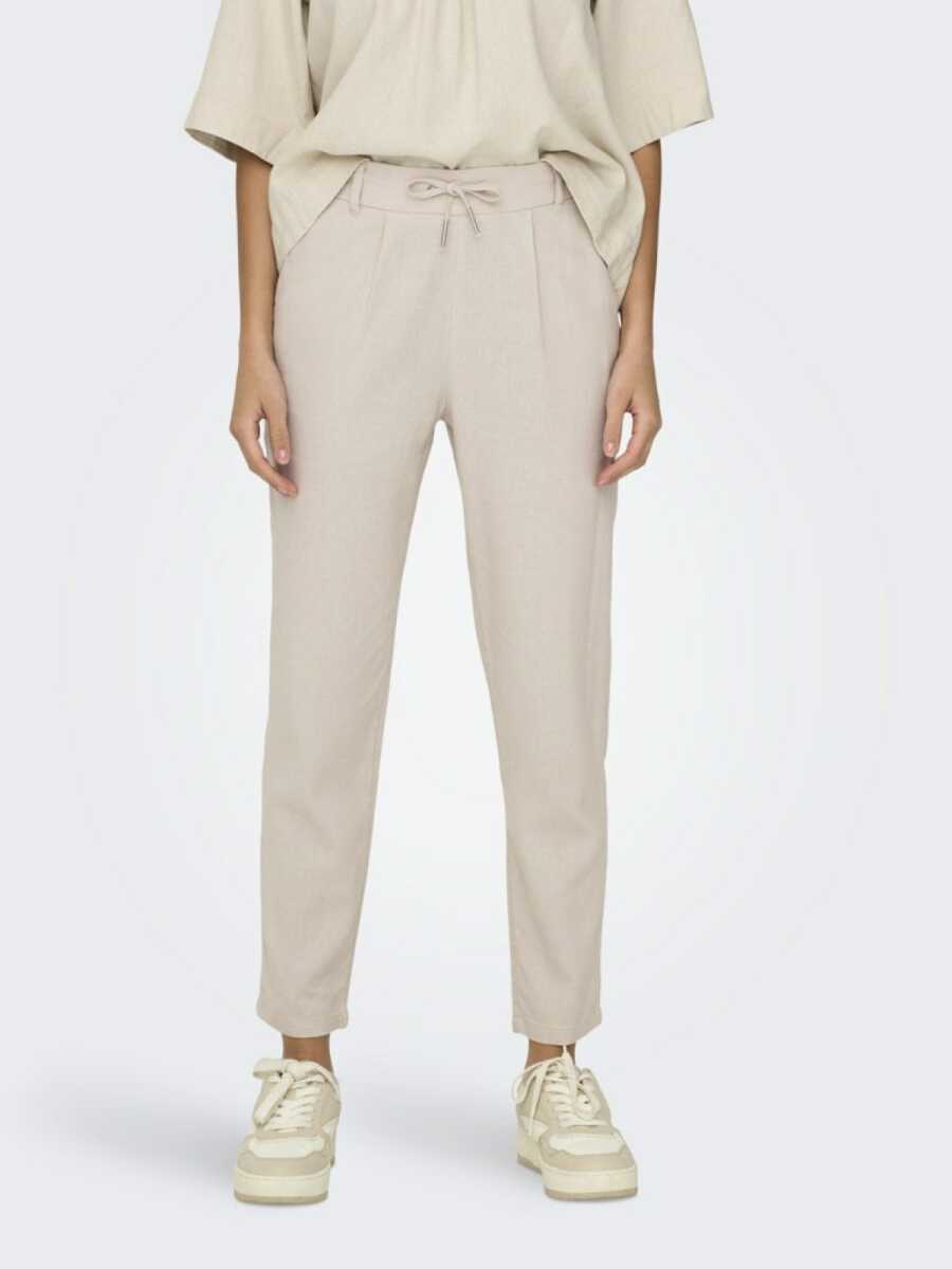Only Caro Poptrash Kadın Keten Pantolon 15278710 - 3