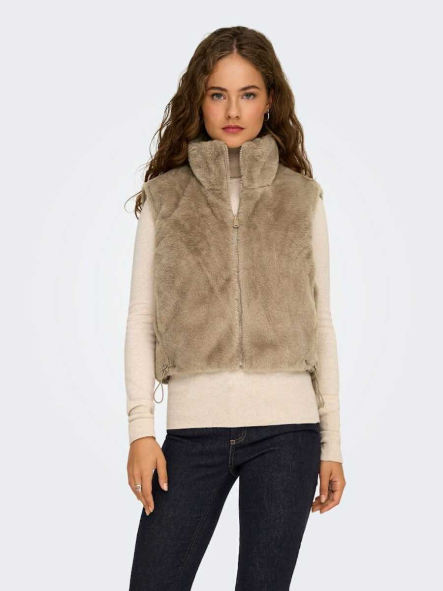 Only Dana Faux Fur Polar Kadın Yelek 15348986