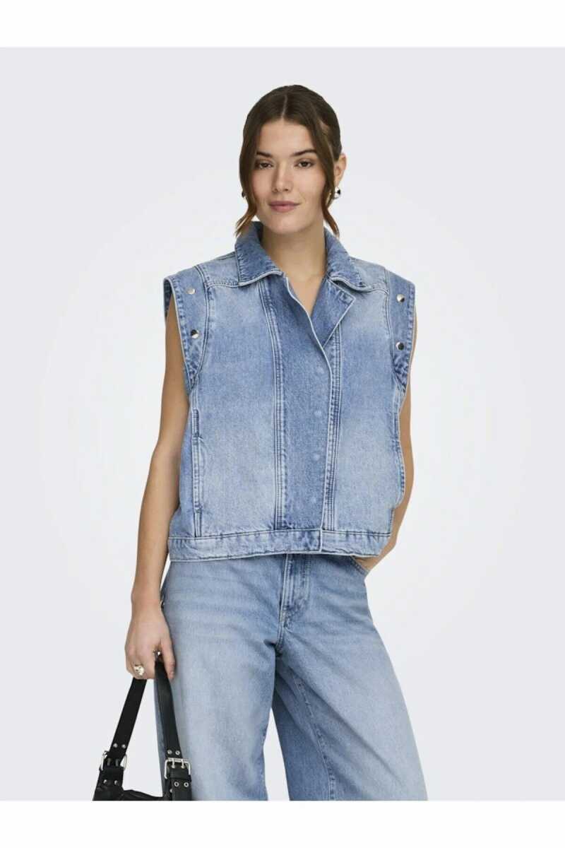 Only Fınley Kadın Jean Yelek 15364325 (1)