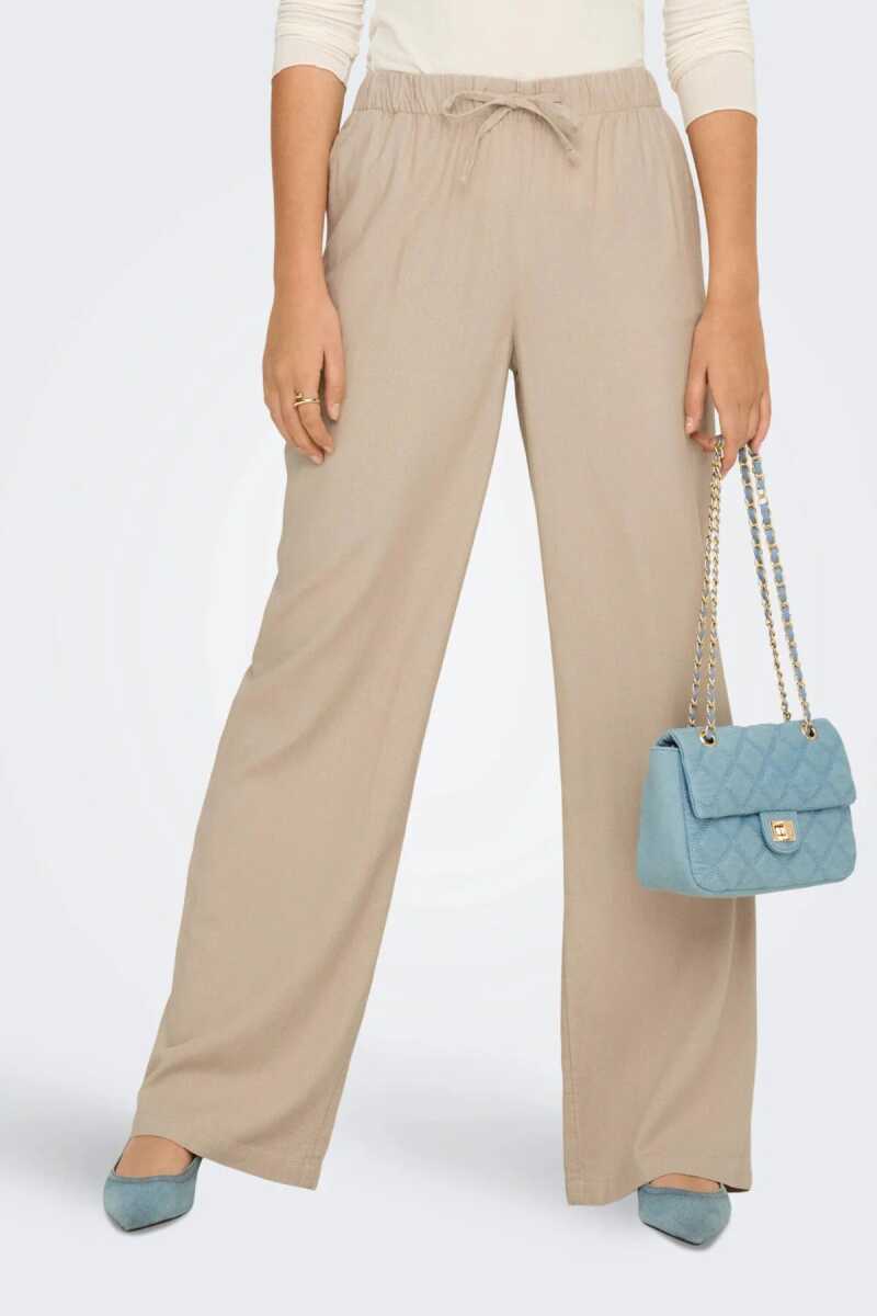 Only Goa Lınen Straight Fit Kadın Pantolon 15363676 - 3