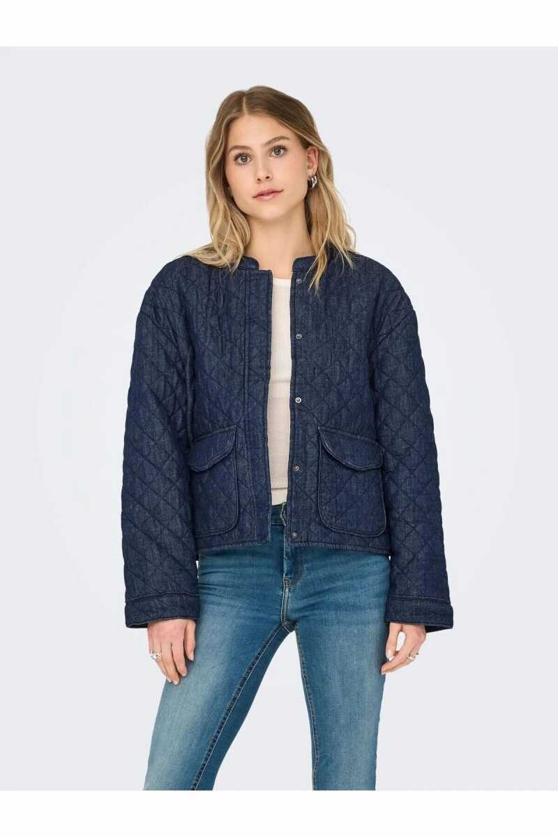 Only Hallıe Quılted Kadın Jean Ceket 15355316 - Only