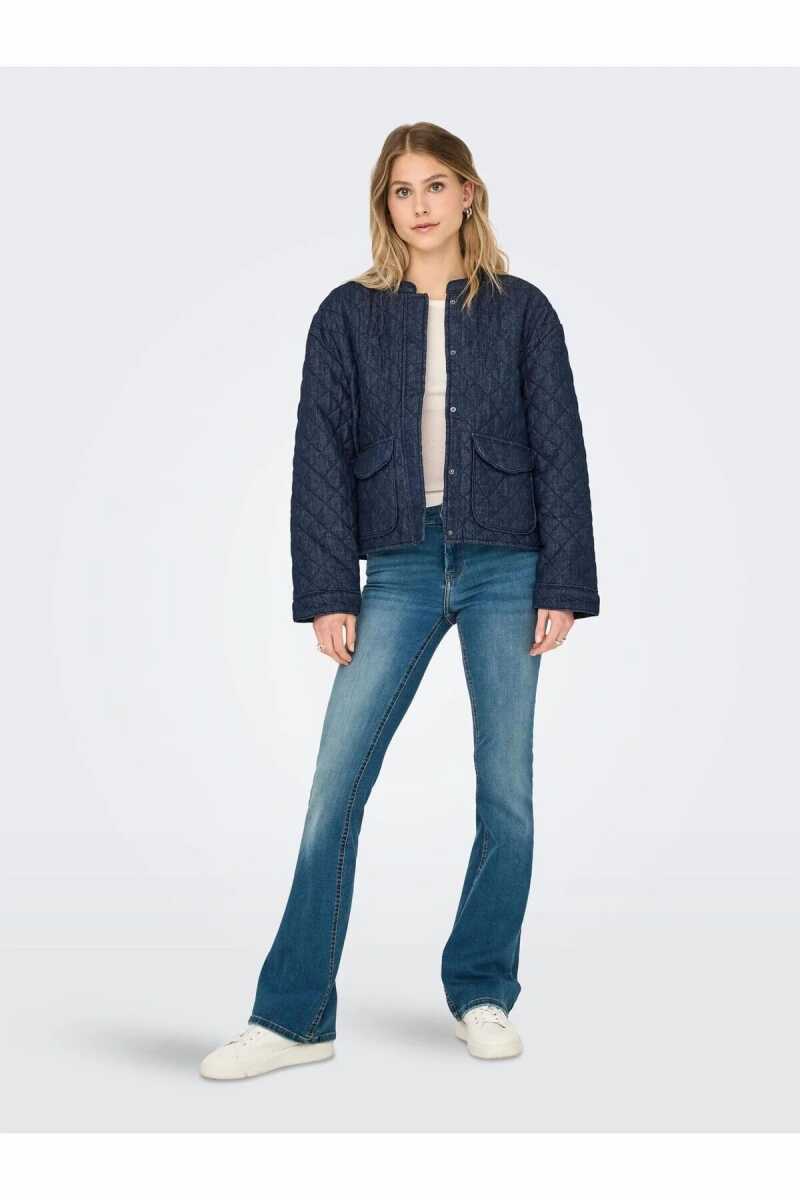 Only Hallıe Quılted Kadın Jean Ceket 15355316 - Only (1)