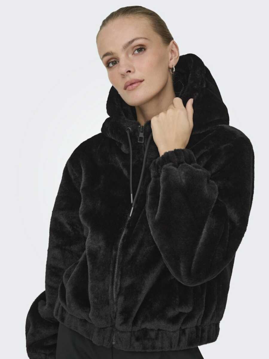 Only Jdy Yola Faux Fur Hood Kadın Ceket 15359329 - Jdy (1)