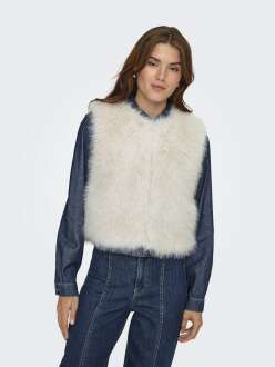 Only Jdy Yora Faux Fur Waıst Kadın Yelek 15359348 