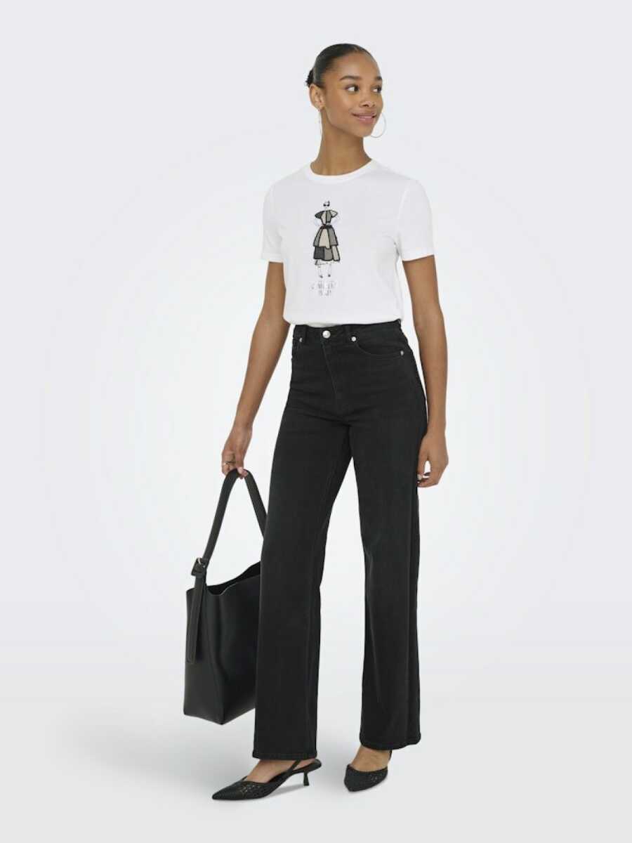 Only Juıcy Mauw Wıde Leg Kadın Jean Pantolon 15361728 - Only