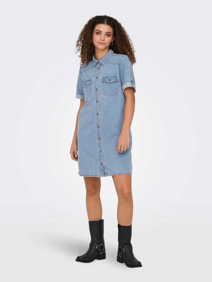 Only Lısa Denim Kadın Elbise 15353176 (1)