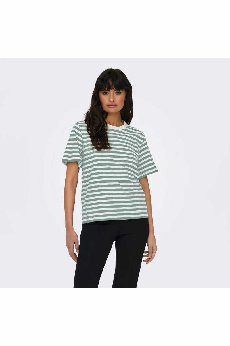 Only Lıvvına Çizgili Regular Fit Kadın Tişört 15272227