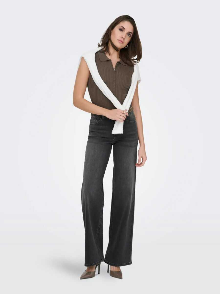 Only Madıson Blush Wide Leg Fit Kadın Jean Pantolon 15367997 (1)