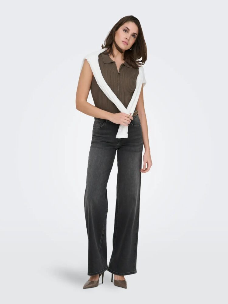 Only Madıson Blush Wide Leg Fit Kadın Jean Pantolon 15367997 (1)