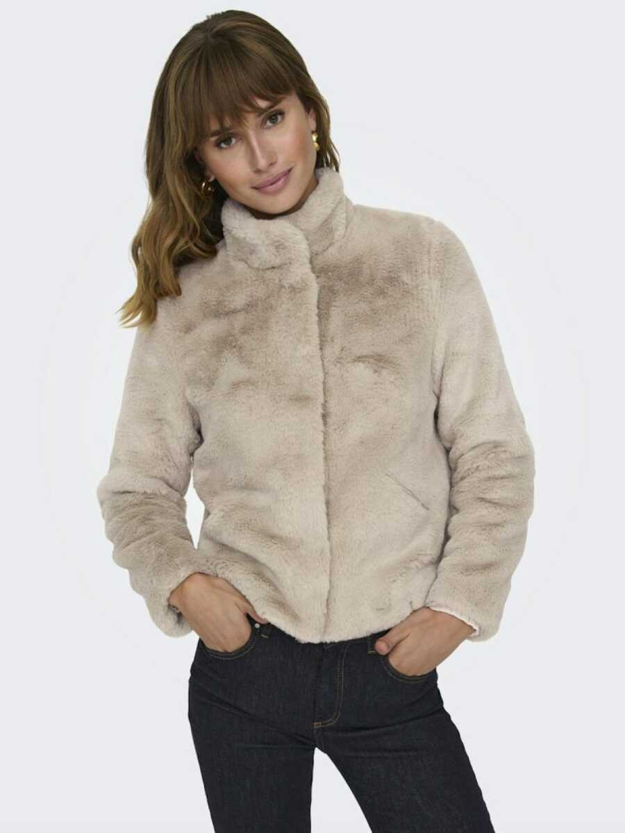 Only New Vıda Faux Fur Kadın Mont 15295423 - 5