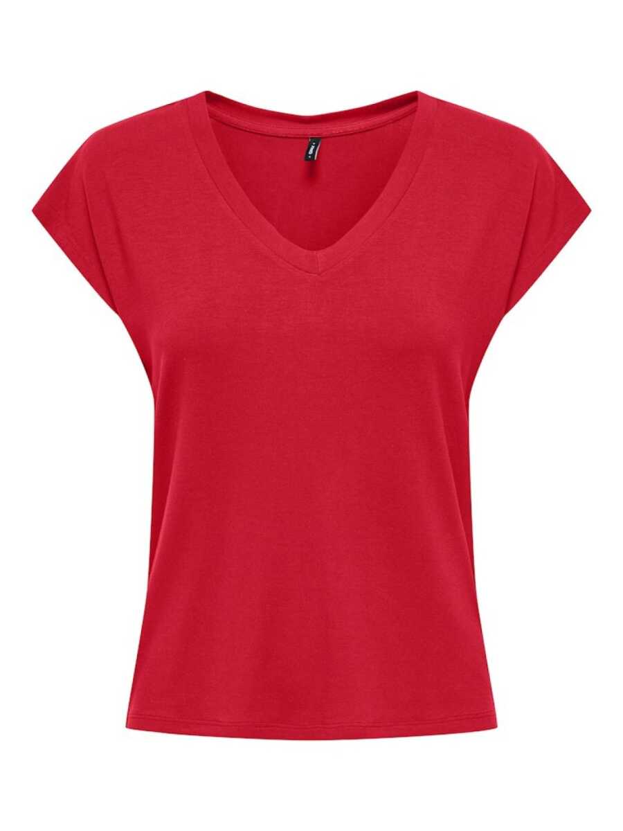 Only Rılla V Yaka Regular Fit Kadın Tişört 15315776 - 2
