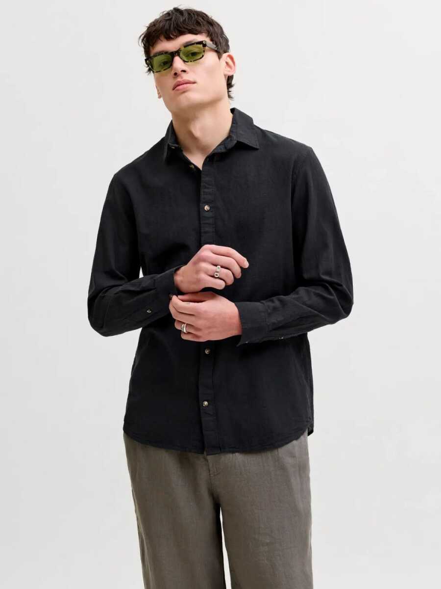 Jack Jones Summer Lınen Blent Regular Fit Erkek Gömlek 12289174 - 1