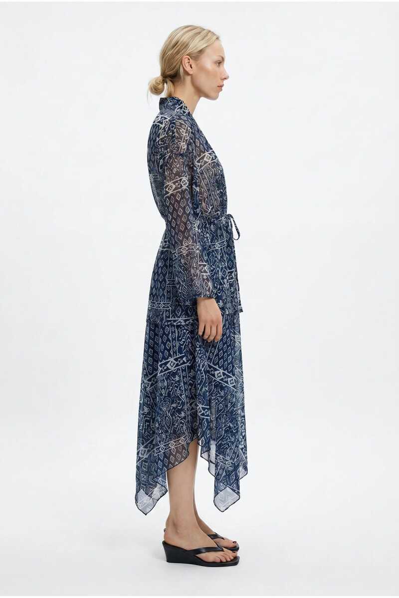 Quzu Aksesuar Detaylı Kadın Kimono - 4