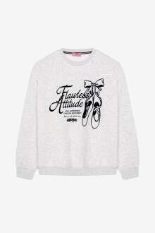 Quzu Baskı Detaylı Kadın Sweatshirt 