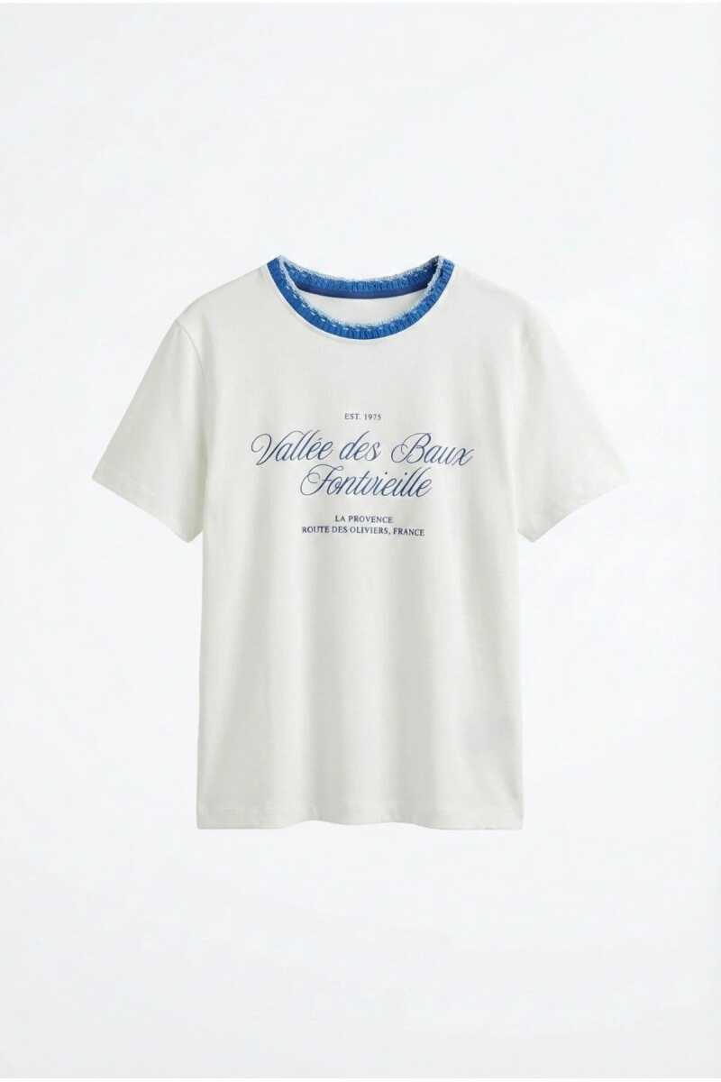 Quzu Baskı Detaylı Kadın T-shirt (1)