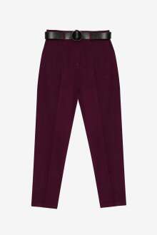 Quzu Beli Kemerli Kadın Pantolon 