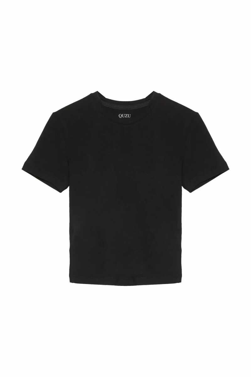 Quzu Bisiklet Yaka Basic Kadın Tişört - 2