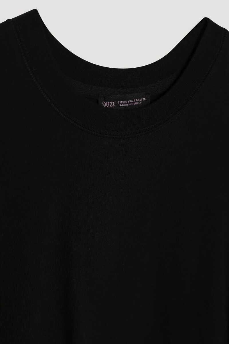 Quzu Bisiklet Yaka Düz Kadın T-shirt 25YTSH00186 - 2