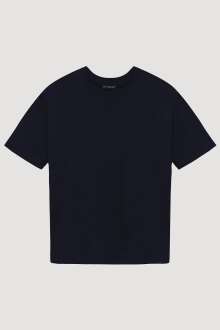 Quzu Bisiklet Yaka Düz Kadın T-shirt 25YTSH00186