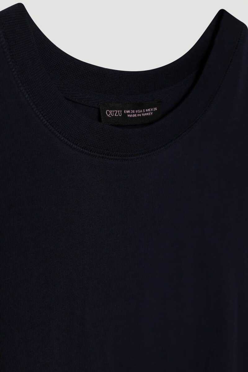 Quzu Bisiklet Yaka Düz Kadın T-shirt 25YTSH00186 - 2