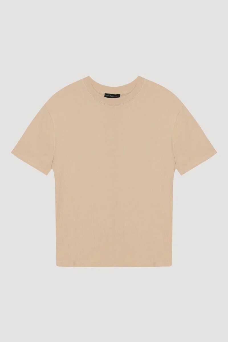 Quzu Bisiklet Yaka Düz Kadın T-shirt 25YTSH00186 - 1