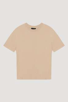 Quzu Bisiklet Yaka Düz Kadın T-shirt 25YTSH00186