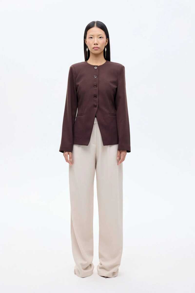 Quzu Düğme Detaylı Kadın Ceket (1)