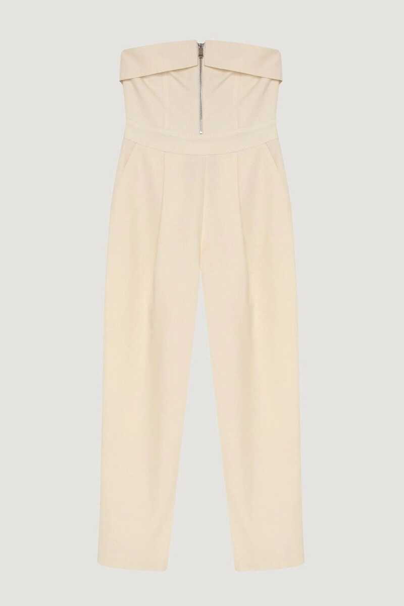 Quzu Fermuarlı Straplez Tulum 25YTLM00403