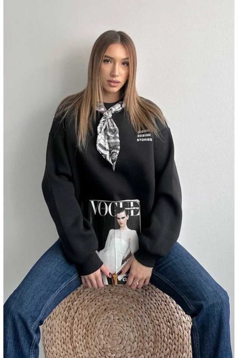 Quzu Fular Detaylı Kadın Sweatshirt - 1