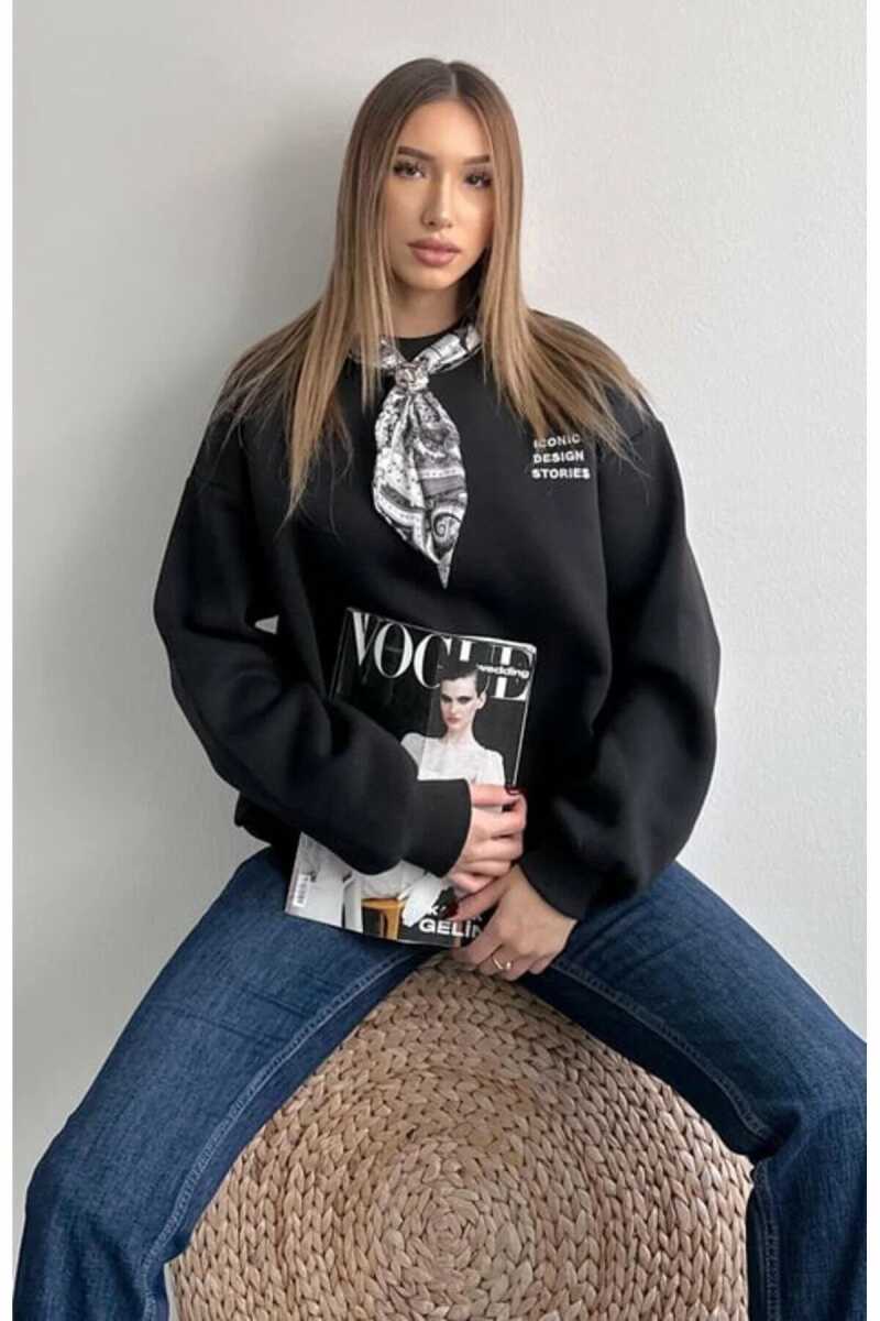 Quzu Fular Detaylı Kadın Sweatshirt - 5