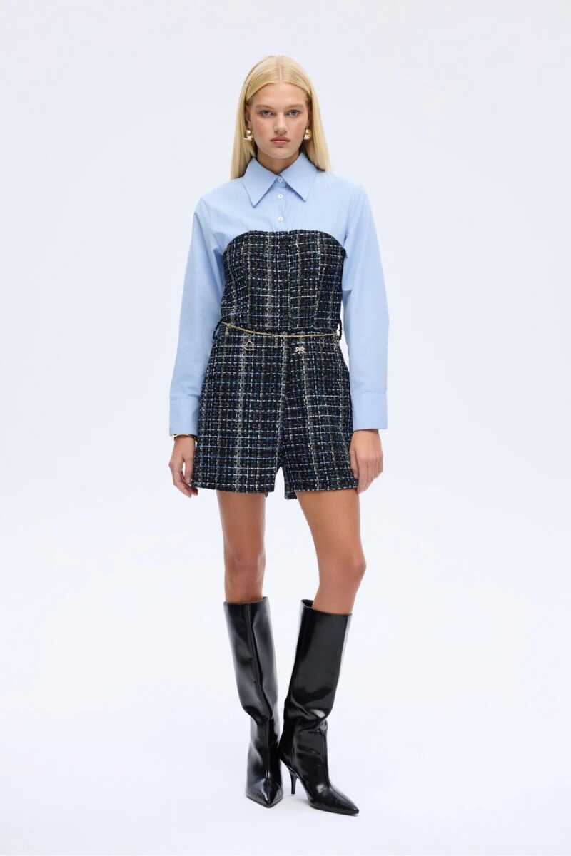 Quzu Gömlek Detaylı Tulum - Quzu